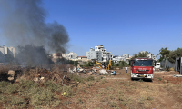حريق في وادي قانا في جلجولية 